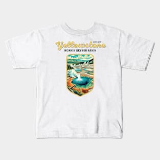USA - NATIONAL PARK - YELLOWSTONE - Norris Geyser Basin - 4 Kids T-Shirt